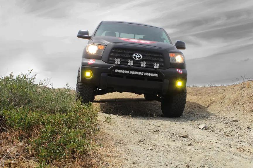 Baja Designs Squadron Sport Fog Pocket Kit - '06-14 F-150; '05-11 Tacoma; '07-13 Tundra, '23-On Sequoia (Wide Cornering; Baja Amber) by Baja Designs