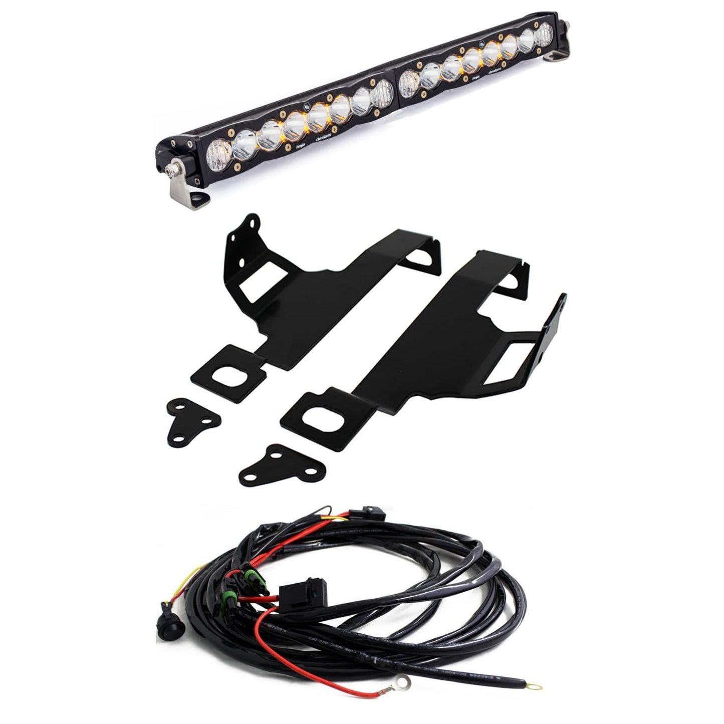 Baja Designs S8 20 Inch Bumper Light Kit - '11-16 F-250/350 Super Duty (Driving/Combo; Clear) by Baja Designs