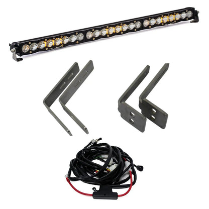 Baja Designs S8 30 Inch Grille Upper Light Kit - '11-16 F-250/350 Super Duty (Driving/Combo; Clear) by Baja Designs
