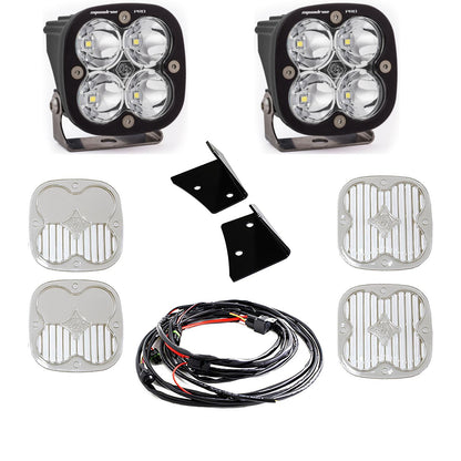 Baja Designs Squadron Pro A-Pillar Kit - '07-18 Wrangler JK (Spot; Clear) by Baja Designs