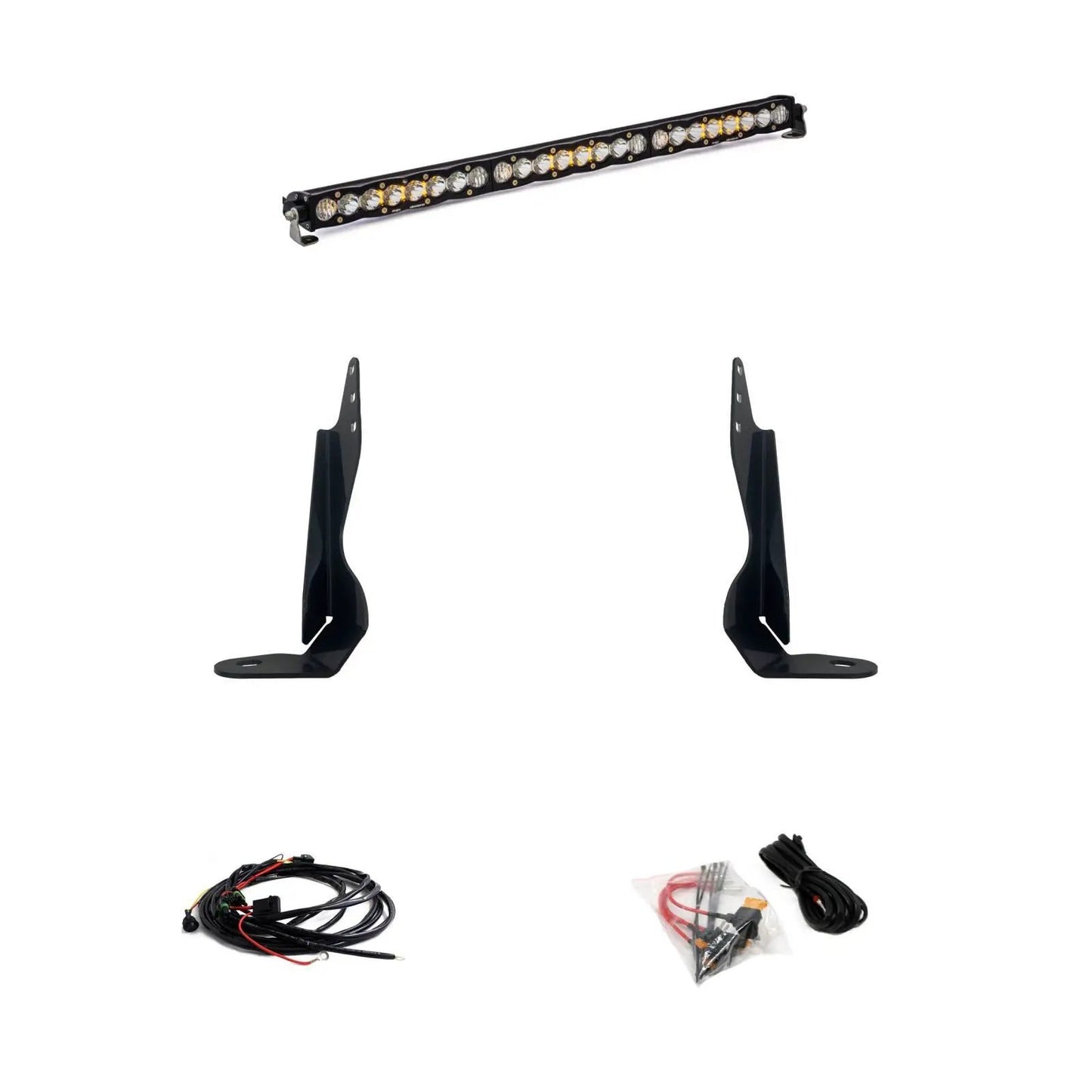 Baja Designs S8 30 Inch Grille Kit - '20-23 Sierra 2500HD/3500HD (Driving/Combo; Clear) by Baja Designs