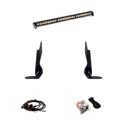 Baja Designs S8 30 Inch Grille Kit - '20-23 Sierra 2500HD/3500HD (Driving/Combo; Clear) by Baja Designs