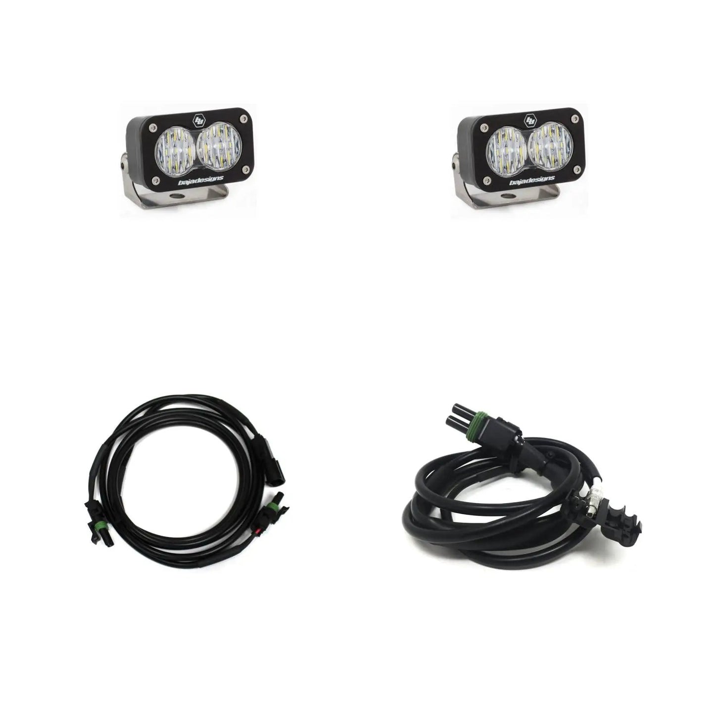 Baja Designs S2 Sport Dual Reverse Kit - GMC Sierra 1500 2019-26; 2500HD/3500HD 2020-23 (Wide Cornering; Clear) by Baja Designs