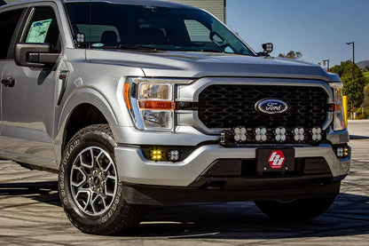 Baja Designs Squadron SAE/Pro Fog Pocket Kit - '21-23 F-150 w/ DRL (SAE Fog; Baja Amber; Upfitter Wiring) by Baja Designs