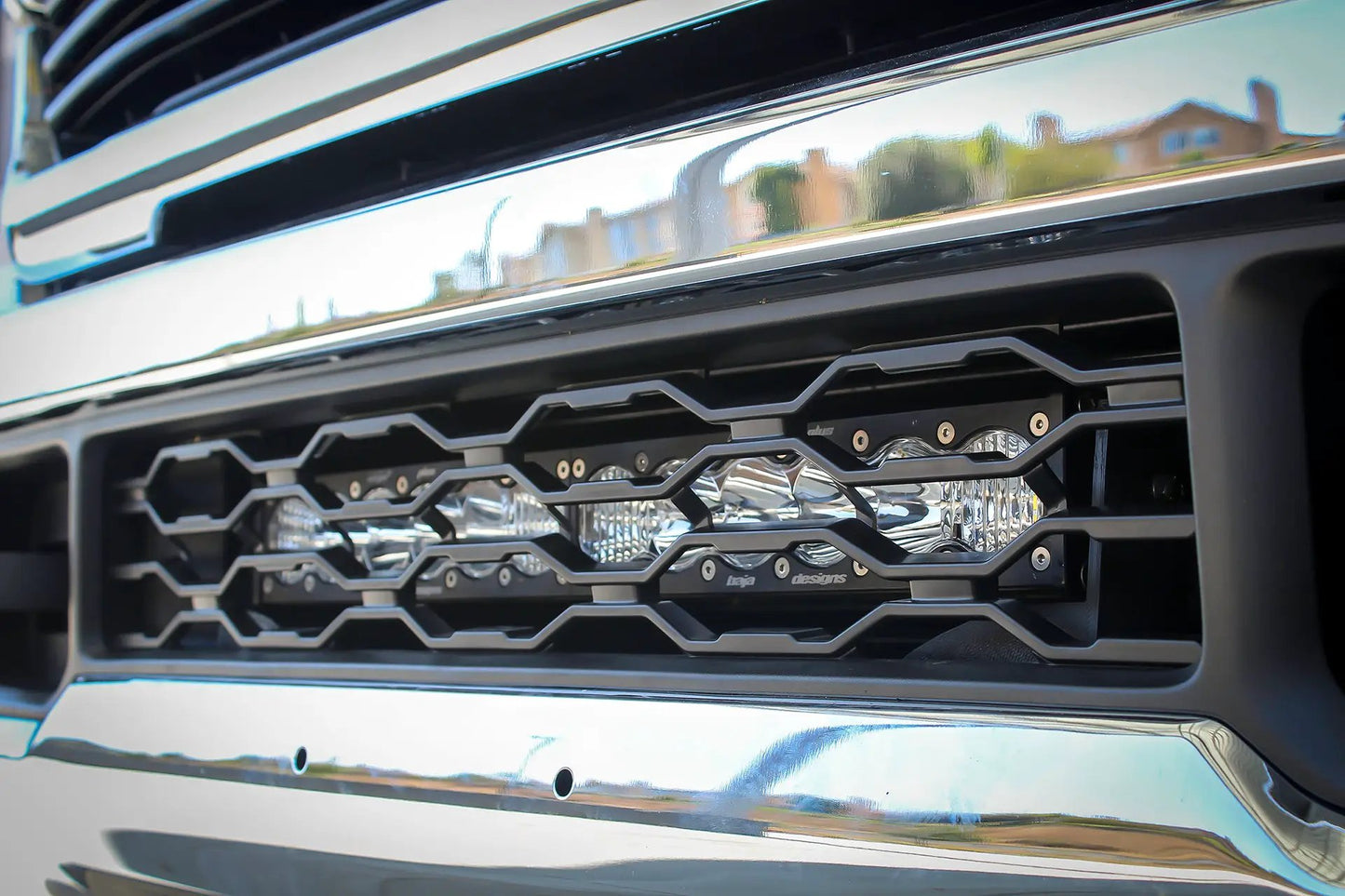 Baja Designs S8 30 Inch Grille Lower Kit - '19-26 2500/3500 (Driving/Combo; Clear) by Baja Designs