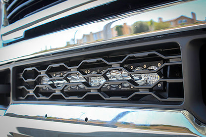 Baja Designs OnX6+ 30 Inch Grille Lower Kit - '19-26 2500/3500 (Driving/Combo; Clear) by Baja Designs
