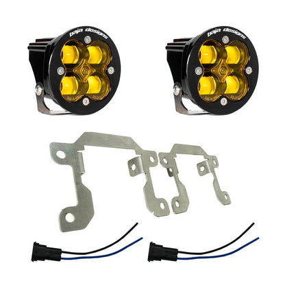 Baja Designs Squadron SAE Fog Pocket Kit - '19-26 2500/3500 Big Horn (SAE Fog; Baja Amber) by Baja Designs