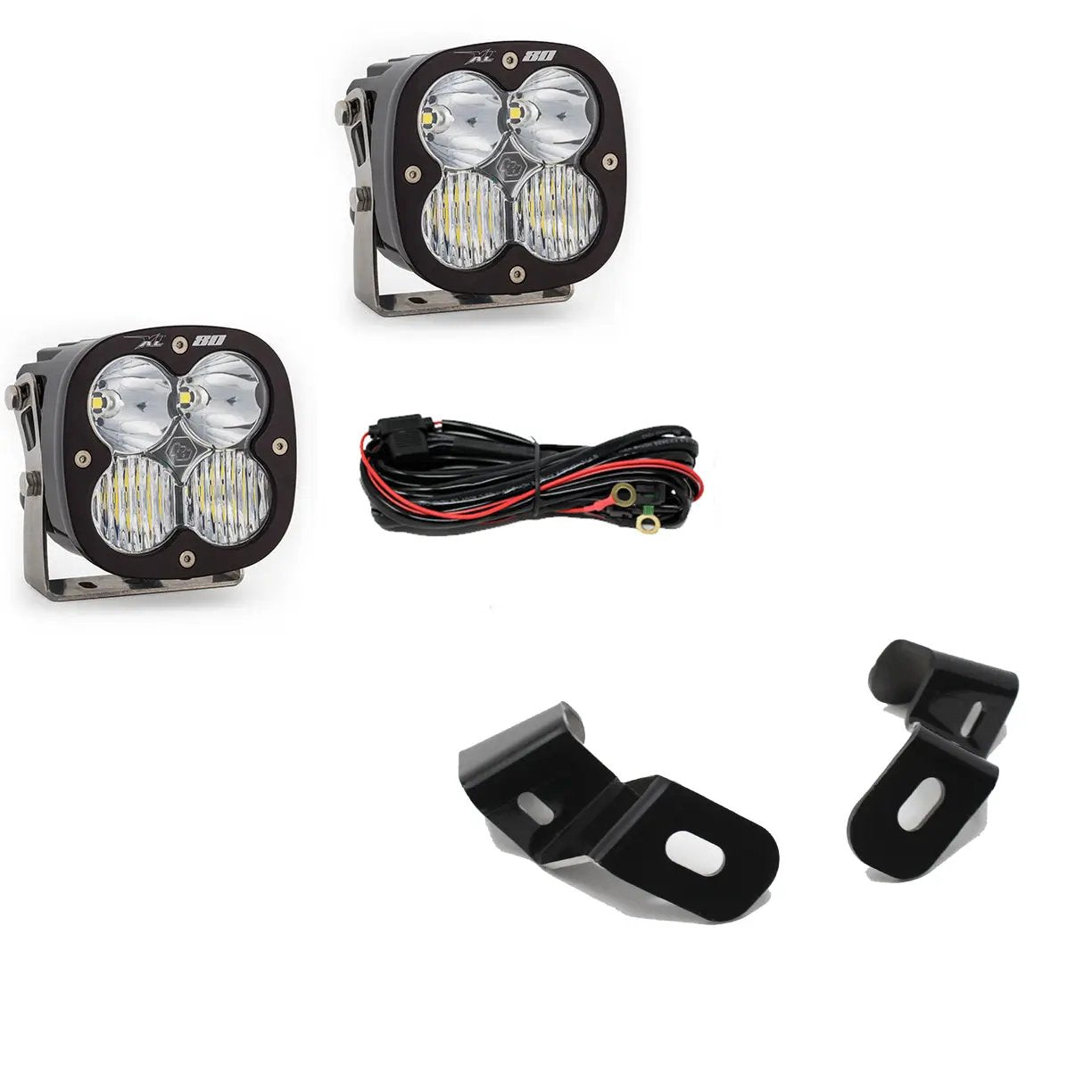 Baja Designs XL80 A-Pillar Kit - '19-26 2500/3500 (Driving/Combo; Clear) by Baja Designs