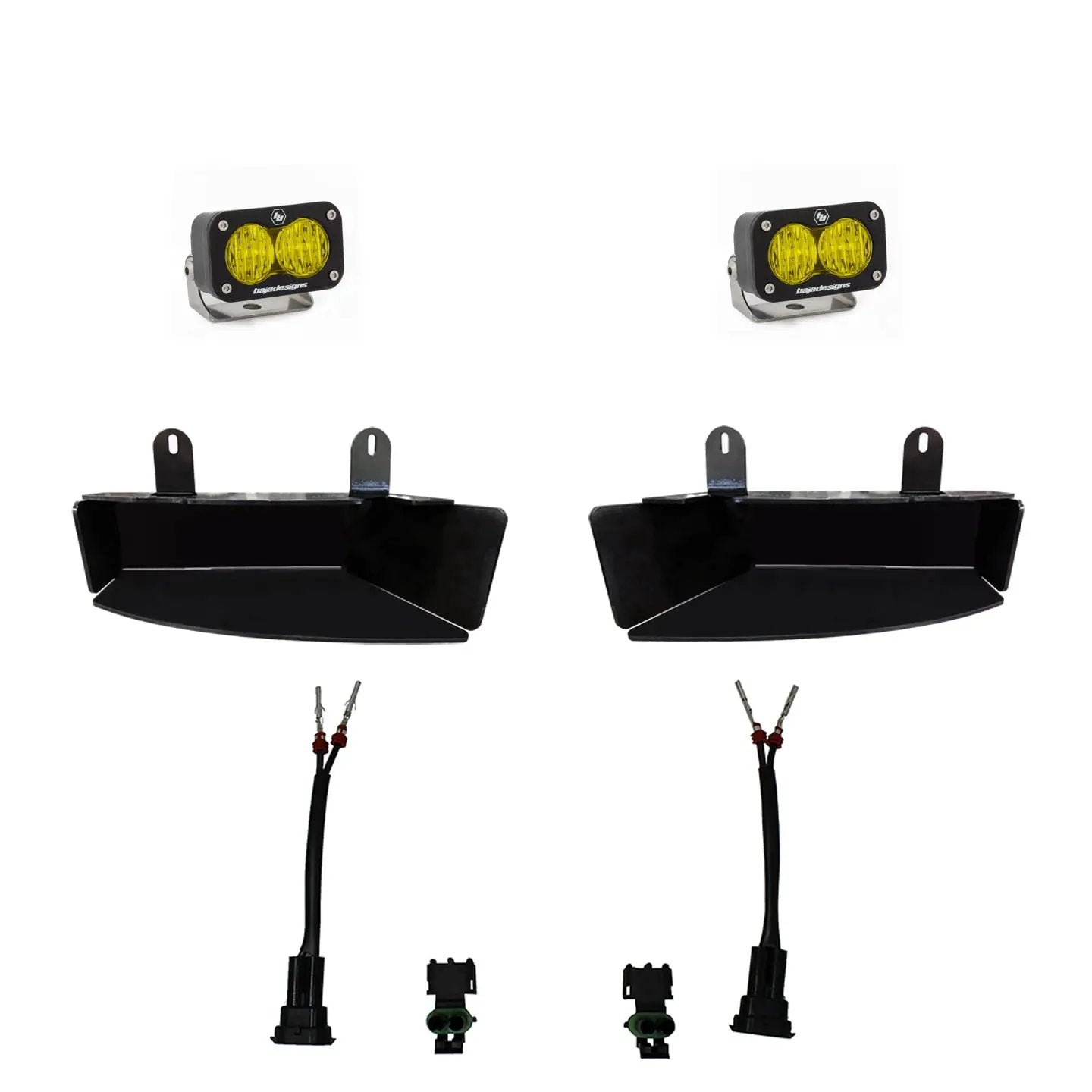 Baja Designs S2 Sport Fog Pocket Kit - '19-26 2500/3500 (Wide Cornering; Baja Amber) by Baja Designs