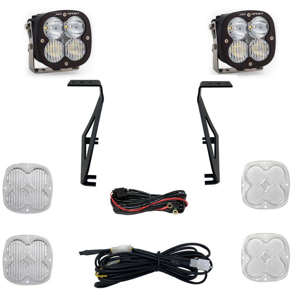 Baja Designs XL Sport A-Pillar Kit - '21-26 F-150 Raptor / Raptor R / Raptor 37 (Driving/Combo; Clear) by Baja Designs
