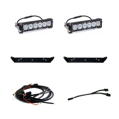 Baja Designs OnX6+ 10 Inch Dual Behind Grille Kit - '21-26 F-150 Raptor, '24-26 Raptor 37/R (Driving/Combo; Clear) by Baja Designs