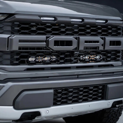 Baja Designs S8 10 Inch Dual Behind Grille Kit - '21-26 F-150 Raptor, '24-26 Raptor 37/R (Driving/Combo; Baja Amber) by Baja Designs