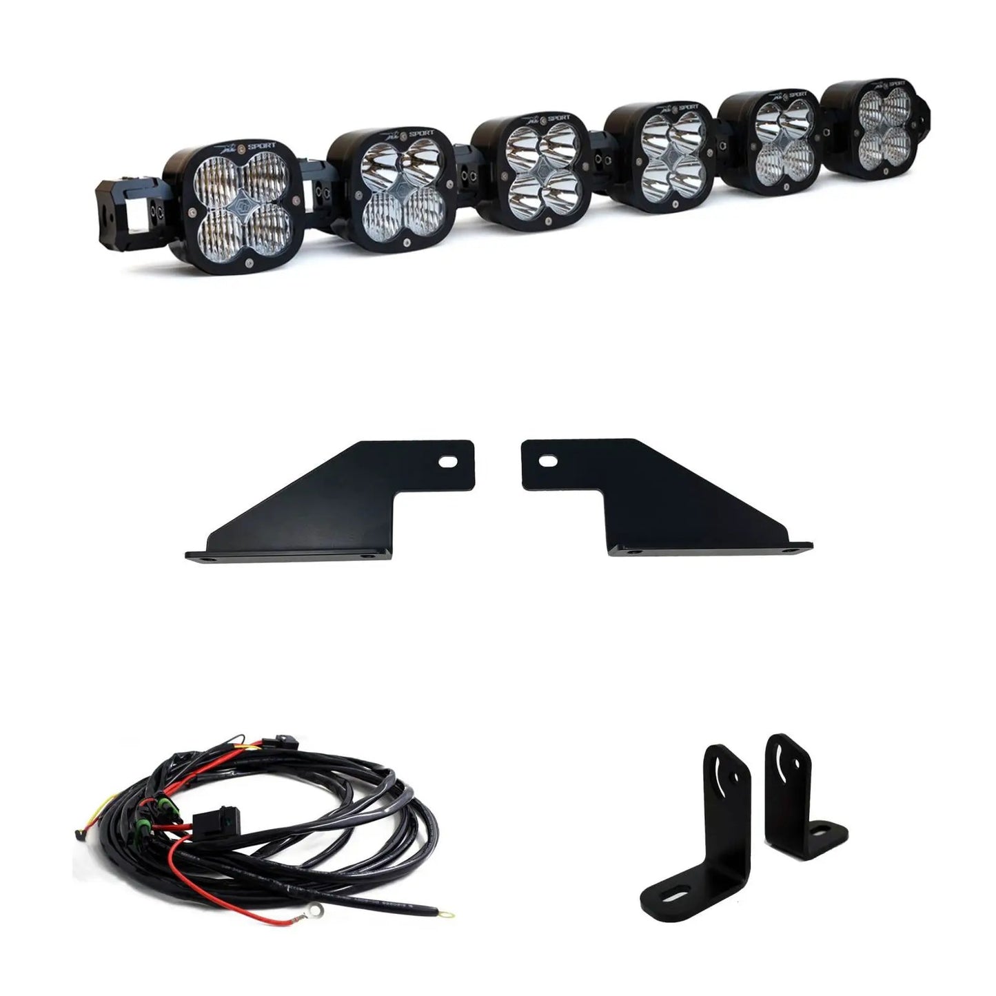 Baja Designs XL Sport Linkable Sport Bumper Light Kit - '21-26 F-150 Raptor (Multi-Pattern; Clear) by Baja Designs