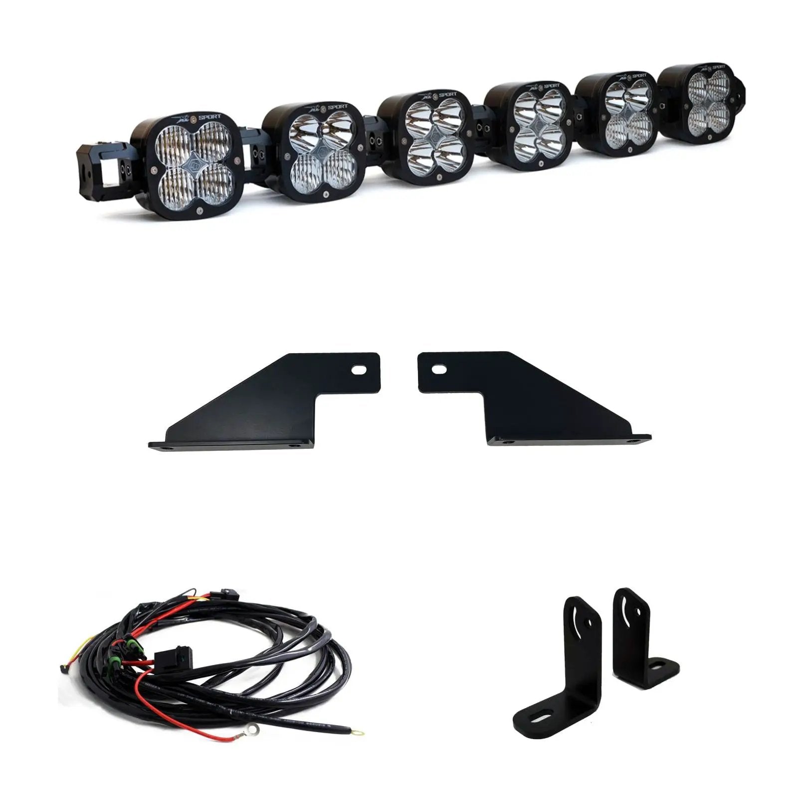 Baja Designs XL Sport Linkable Sport Bumper Light Kit - '21-26 F-150 Raptor (Multi-Pattern; Clear) by Baja Designs