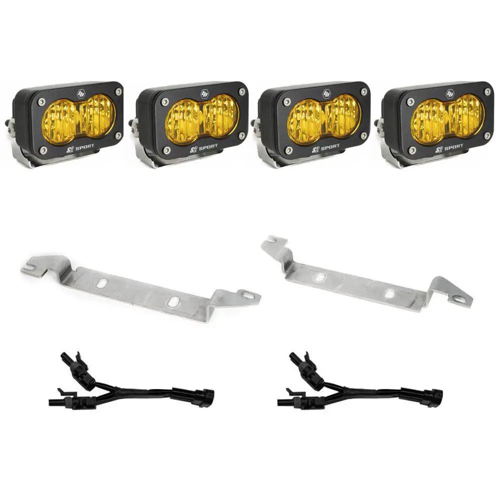 Baja Designs S2 Sport Fog Pocket Kit - '22-26 Tundra (Wide Cornering; Baja Amber) by Baja Designs
