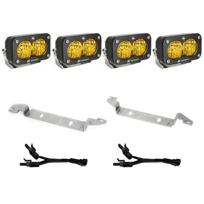 Baja Designs S2 Sport Fog Pocket Kit - '22-26 Tundra (Wide Cornering; Baja Amber) by Baja Designs