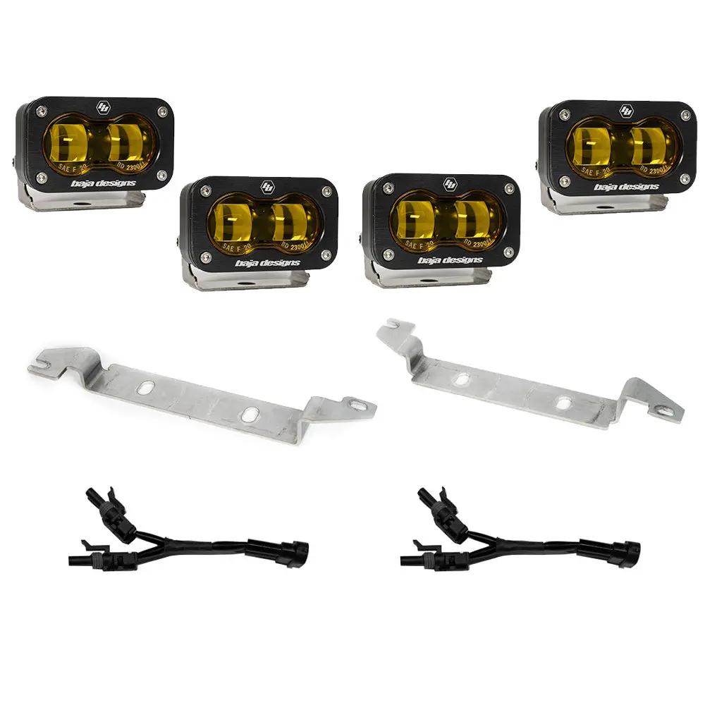 Baja Designs 2022-26 Toyota Tundra S2 SAE Amber,OEM Fog Replacement Kit by Baja Designs
