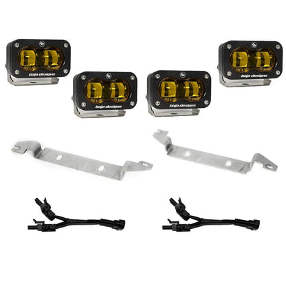 Baja Designs 2022-26 Toyota Tundra S2 SAE Amber,OEM Fog Replacement Kit by Baja Designs