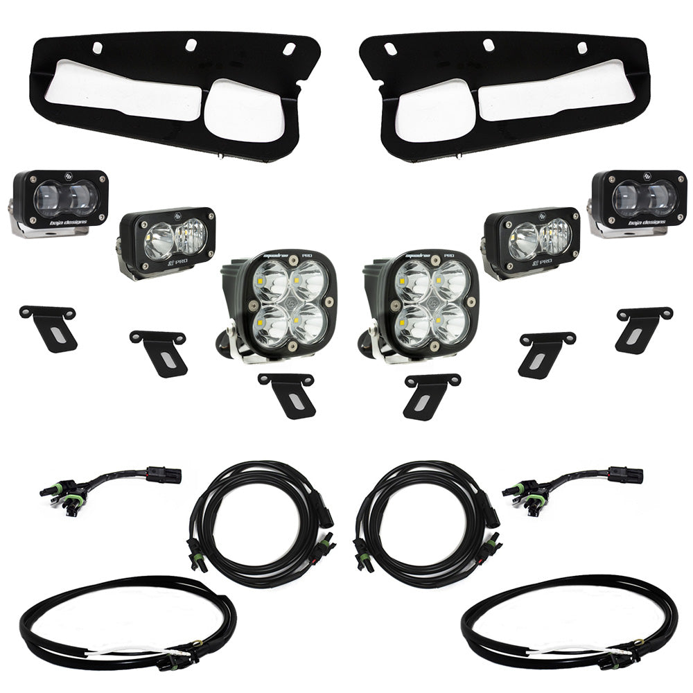 Baja Designs Ford, Bronco (21-26) S2 SAE FPK "Pro" Steel Bumper w/up by Baja Designs