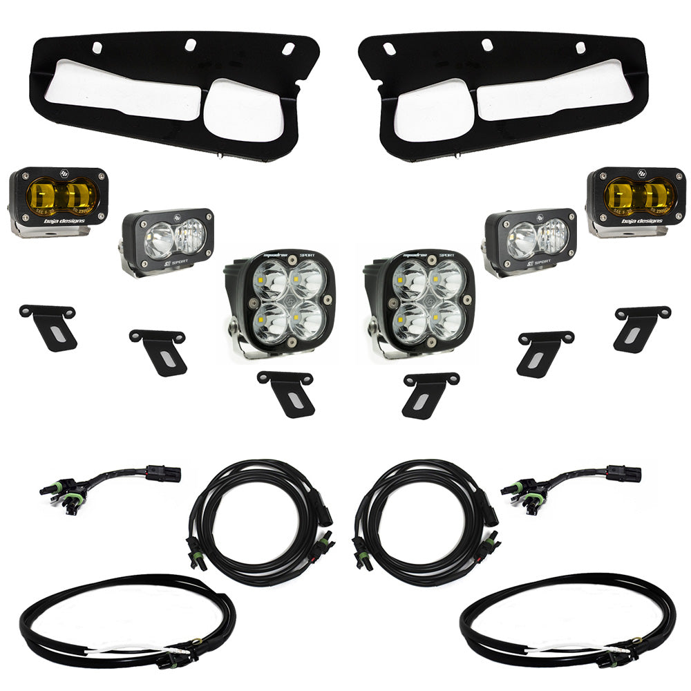 Baja Designs Ford, Bronco (21-26) S2 SAE Amb FPK Sportsmen Steel Bump w/up by Baja Designs