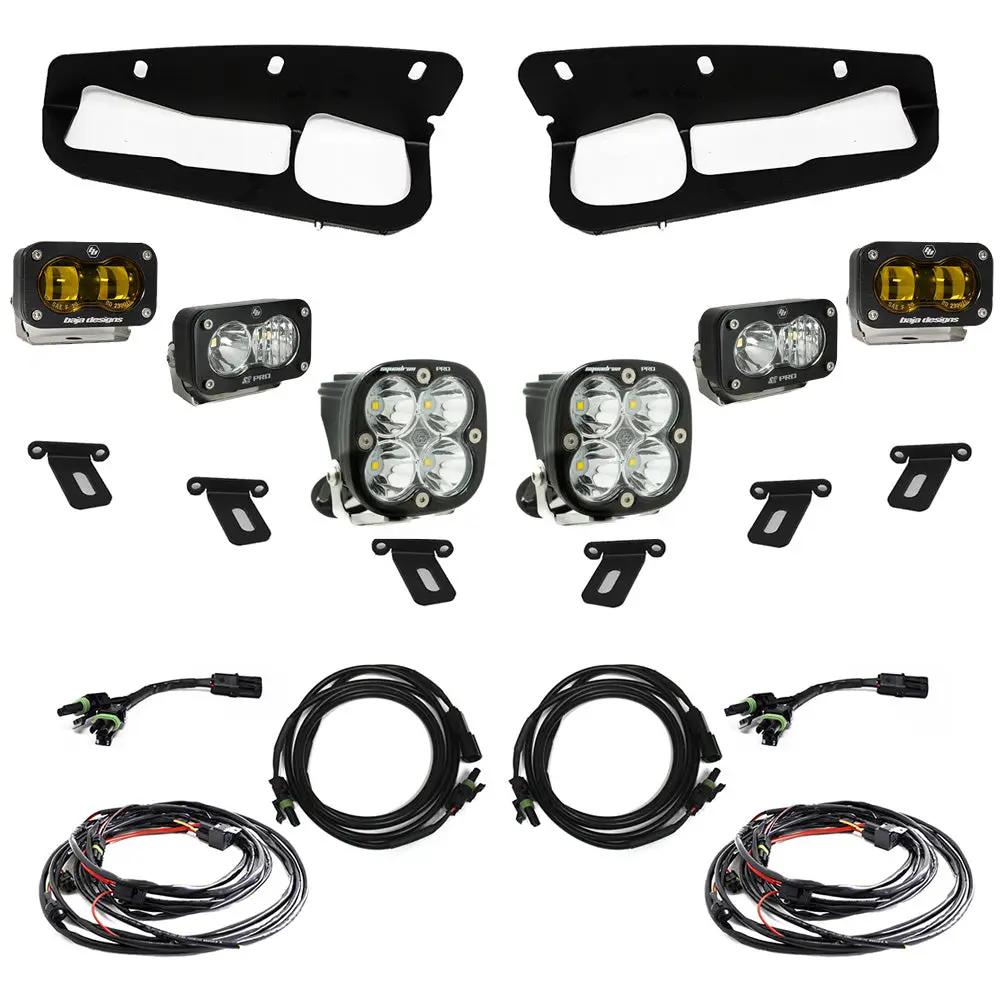 Baja Designs Ford, Bronco (21-26) S2 SAE Amber FPK "Pro" Steel Bumper by Baja Designs