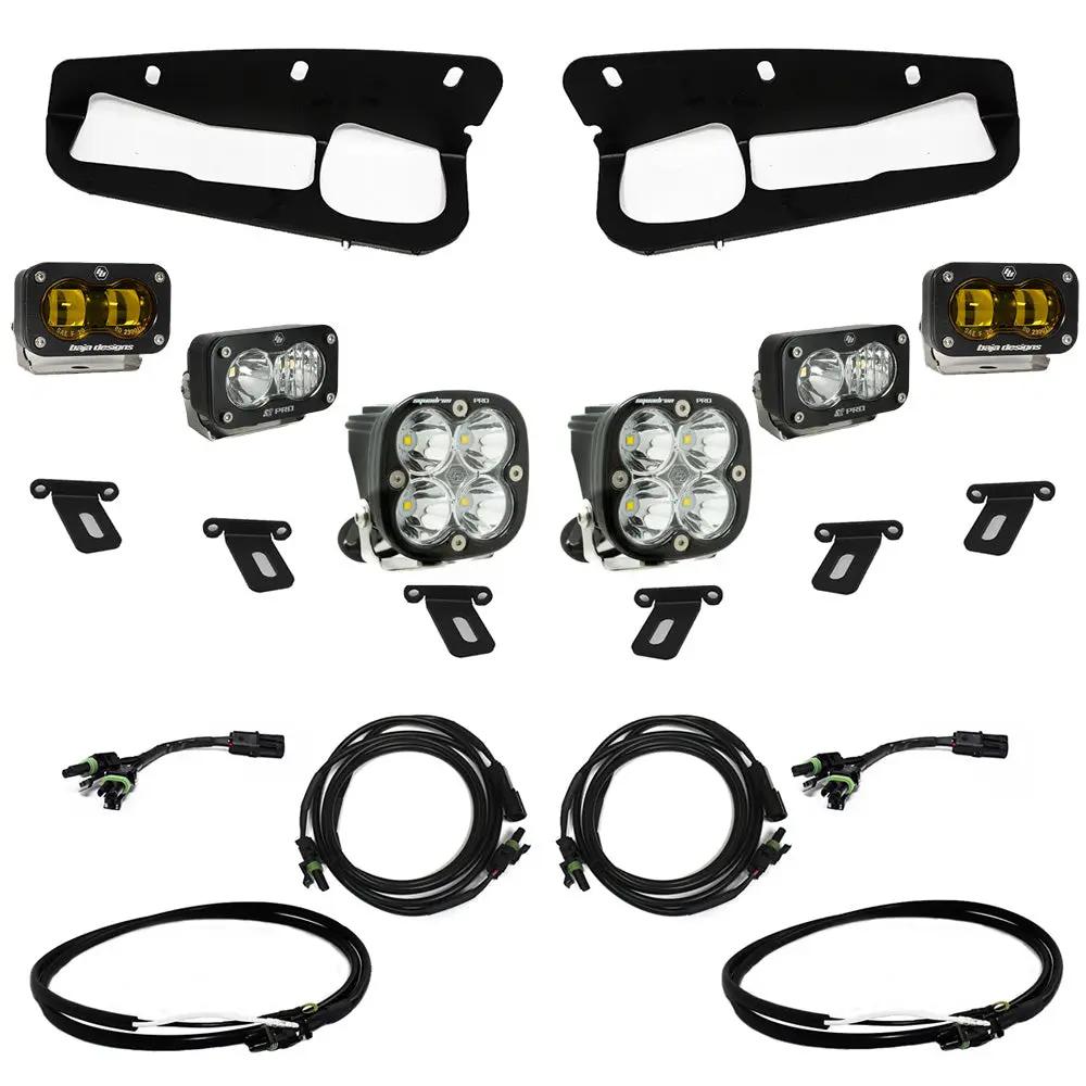 Baja Designs Ford, Bronco (21-26) S2 SAE Amber FPK "Pro" Steel Bumper w/up by Baja Designs