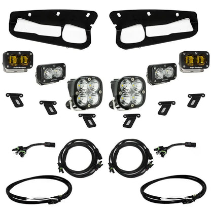 Baja Designs Ford, Bronco (21-26) S2 SAE Amber FPK "Pro" Steel Bumper w/up by Baja Designs