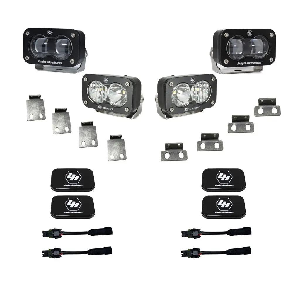 Baja Designs S2 SAE/S2 Sport Fog Pocket Kits - Ford '21-26 F-150 Raptor, '23-26 Bronco Raptor, '24-26 F-150 Raptor 37/R by Baja Designs