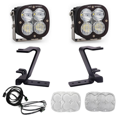 Baja Designs XL Sport A-Pillar Kit - 2023-26 Ford F-250/350 Super Duty (Driving/Combo; Clear; Upfitter Wiring) by Baja Designs