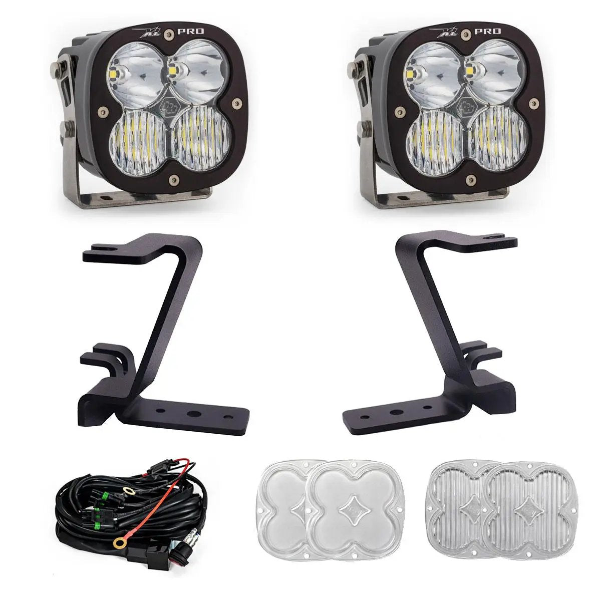 Baja Designs XL ProA-Pillar Kit - 2023-26 FordF-250/350 Super Duty (Driving/Combo; Clear; Toggle Wiring) by Baja Designs