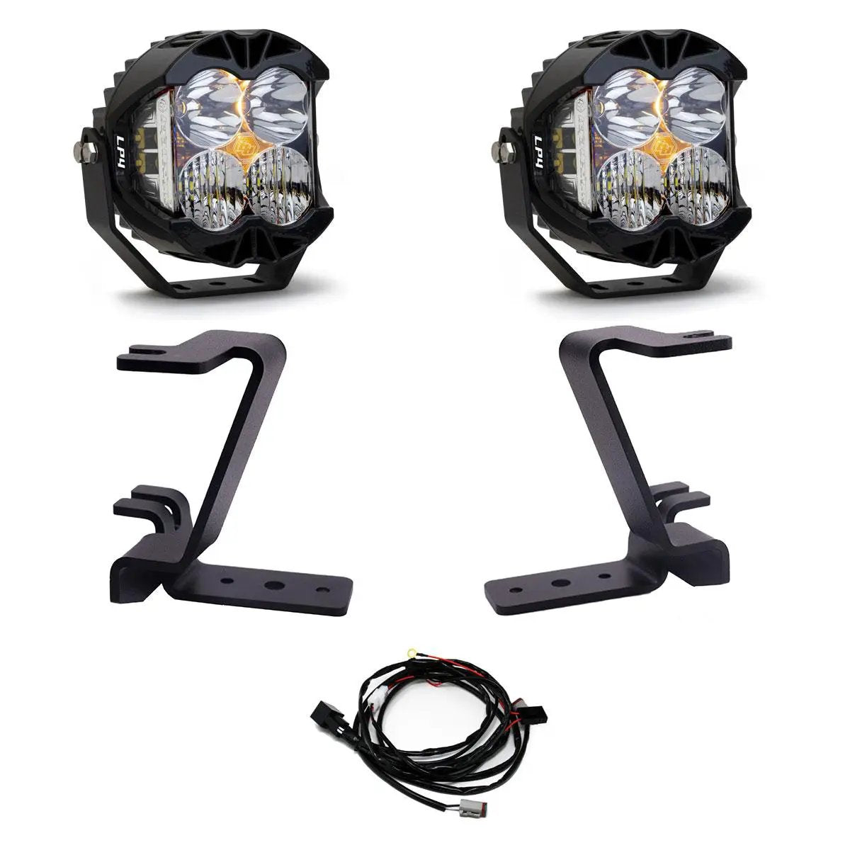 Baja Designs LP4 A-Pillar Kit - 2023-26 Ford F-250/350 Super Duty (Driving/Combo; Clear; Toggle Wiring) by Baja Designs