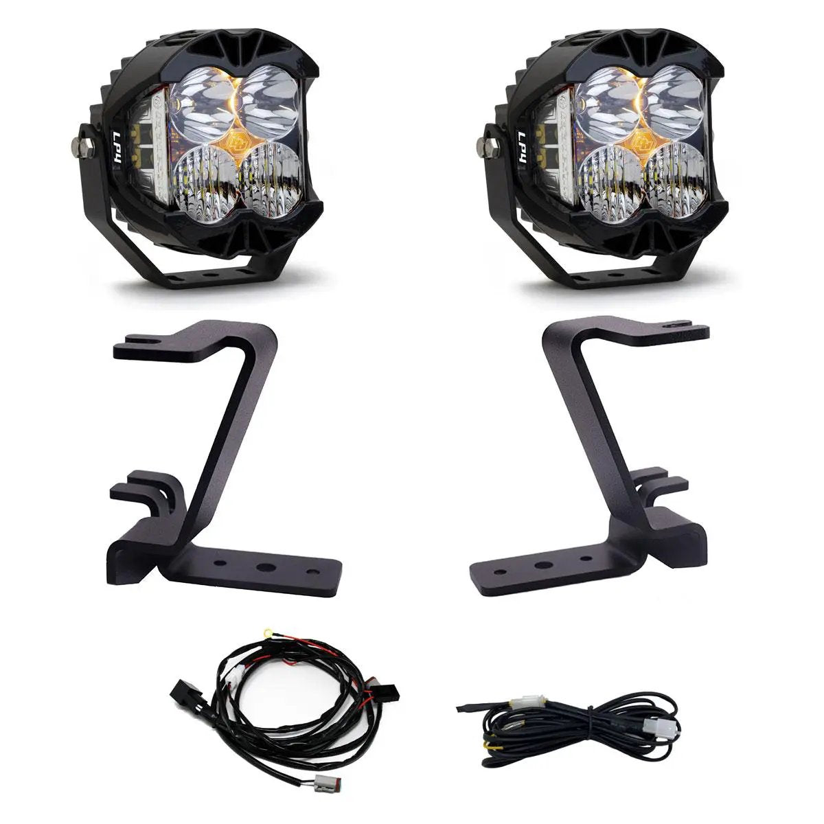 Baja Designs LP4 A-Pillar Kit - 2023-26 Ford F-250/350 Super Duty (Driving/Combo; Clear; Upfitter Wiring) by Baja Designs