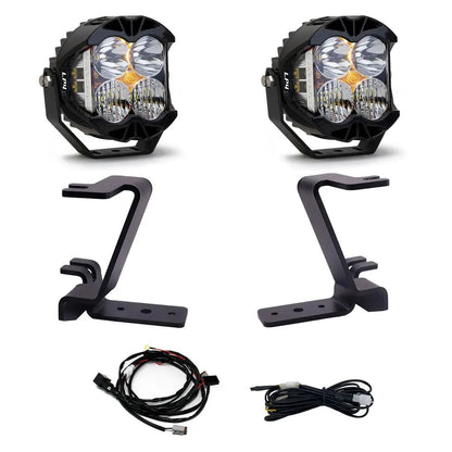 Baja Designs LP4 A-Pillar Kit - 2023-26 Ford F-250/350 Super Duty (Driving/Combo; Clear; Upfitter Wiring) by Baja Designs