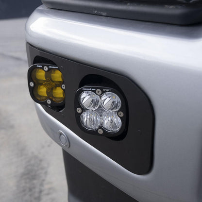 Baja Designs Squadron SAE/Sport Fog Pocket Kit - 2023-26 Ford F-250/350 Super Duty (SAE Fog; Baja Amber; Toggle Wiring) by Baja Designs