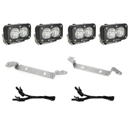Baja Designs S2 Sport Dual Fog Pocket Light Kit - 2024-2026 Tacoma (Wide Cornering; Clear) by Baja Designs