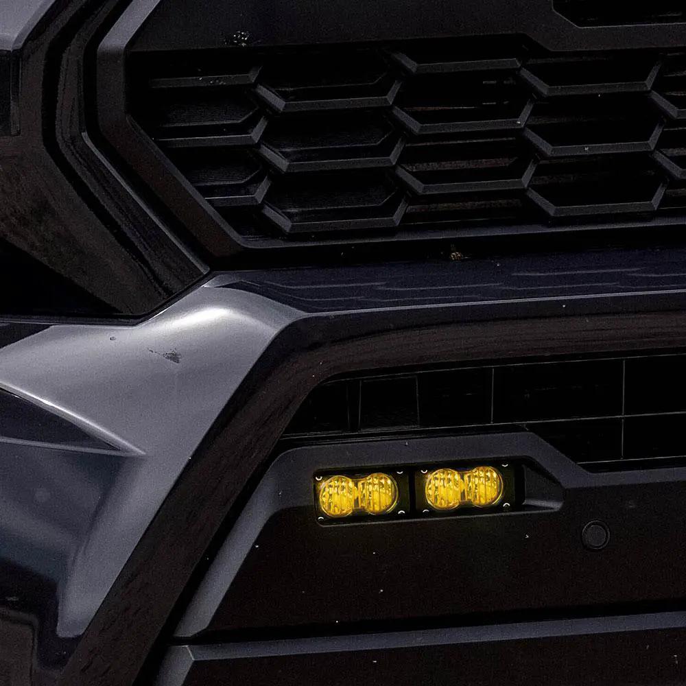 Baja Designs S2 Sport Dual Fog Pocket Light Kit - 2024-2026 Tacoma (Wide Cornering; Baja Amber) by Baja Designs