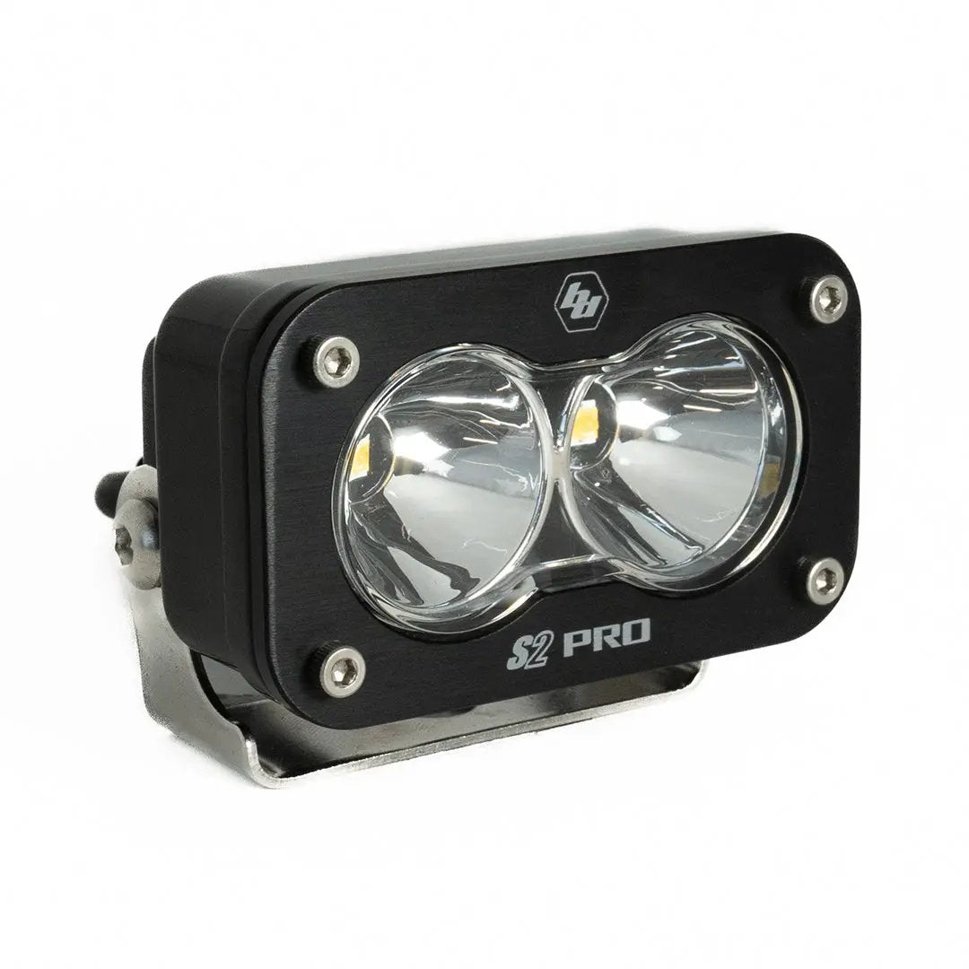 Baja Designs S2 Pro Black LED Light Pod (Spot; Clear) by Baja Designs