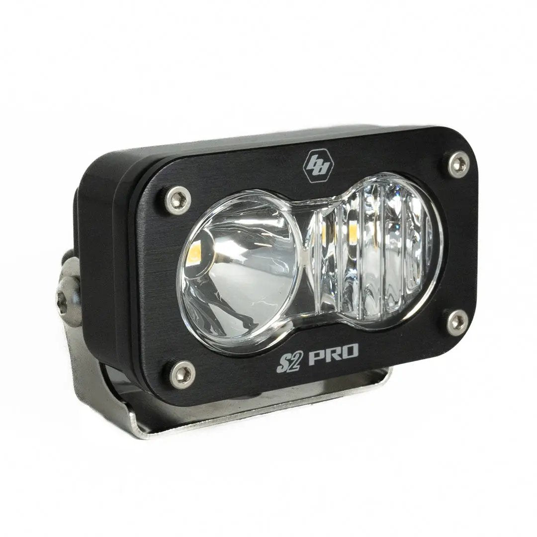 Baja Designs S2 Pro Black LED Light Pod (Driving/Combo; Clear) by Baja Designs
