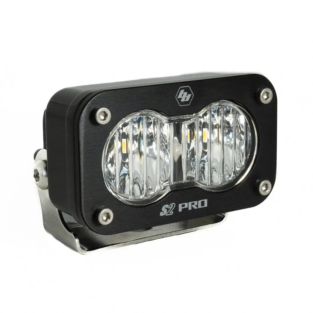 Baja Designs S2 Pro Black LED Light Pod (Wide Cornering; Clear) by Baja Designs