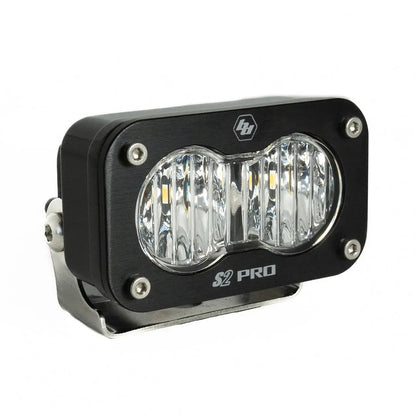 Baja Designs S2 Pro Black LED Light Pod (Wide Cornering; Clear) by Baja Designs
