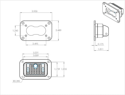 Baja Designs S2 Pro Black Flush Mount LED Light Pod (Wide Cornering; Baja Amber) by Baja Designs