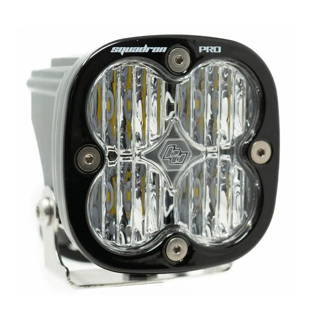 Baja Designs Squadron Pro Black LED Light Pod (Wide Cornering; Clear) by Baja Designs