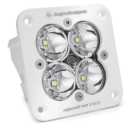 Baja Designs Squadron Pro White Flush Mount LED Light Pod (Spot; Clear)