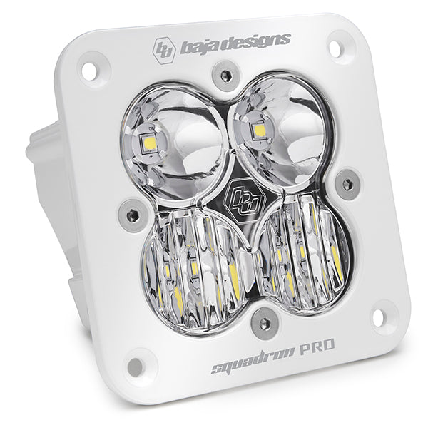 Baja Designs Squadron Pro White Flush Mount LED Light Pod (Driving/Combo; Clear)