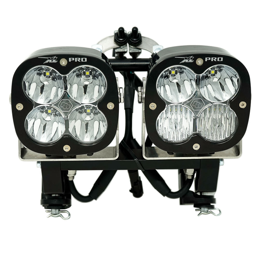 Baja Designs XL Pro Dual Motorcycle Race Light Kit (Multi-Pattern; Clear)
