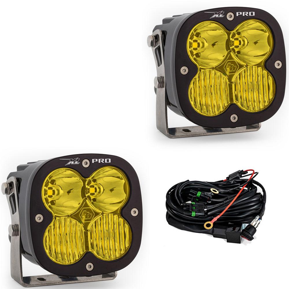 Baja Designs XL Pro LED Light Pod Pair (Driving/Combo; Baja Amber)