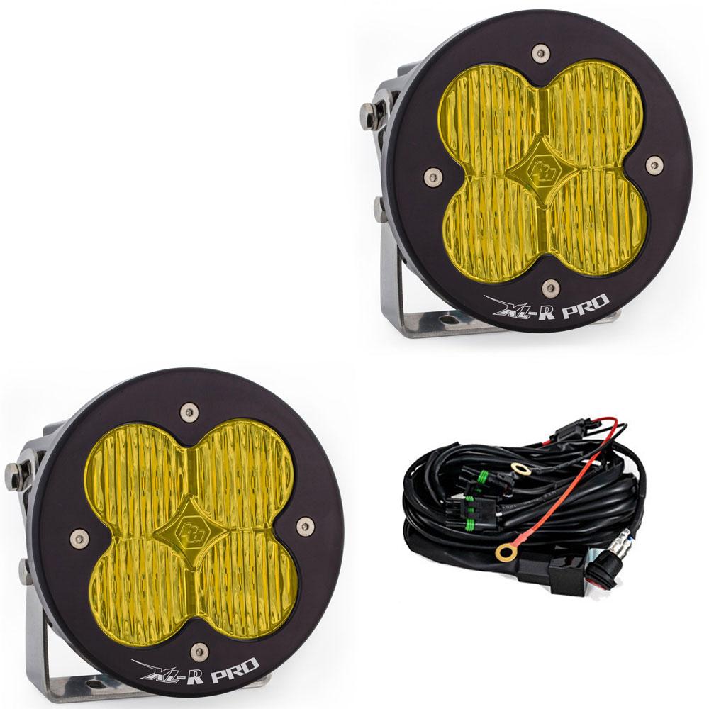 Baja Designs XL-R Pro LED Light Pod Pair (Wide Cornering; Baja Amber)