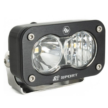 Baja Designs S2 Sport Black LED Light Pod (Driving/Combo; Clear)