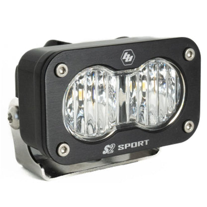 Baja Designs S2 Sport Black LED Light Pod (Wide Cornering; Clear)
