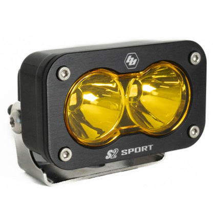 Baja Designs S2 Sport Black LED Light Pod (Spot; Baja Amber)
